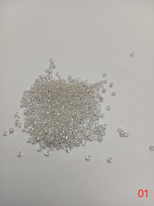 Seed beads-Clear-Size11