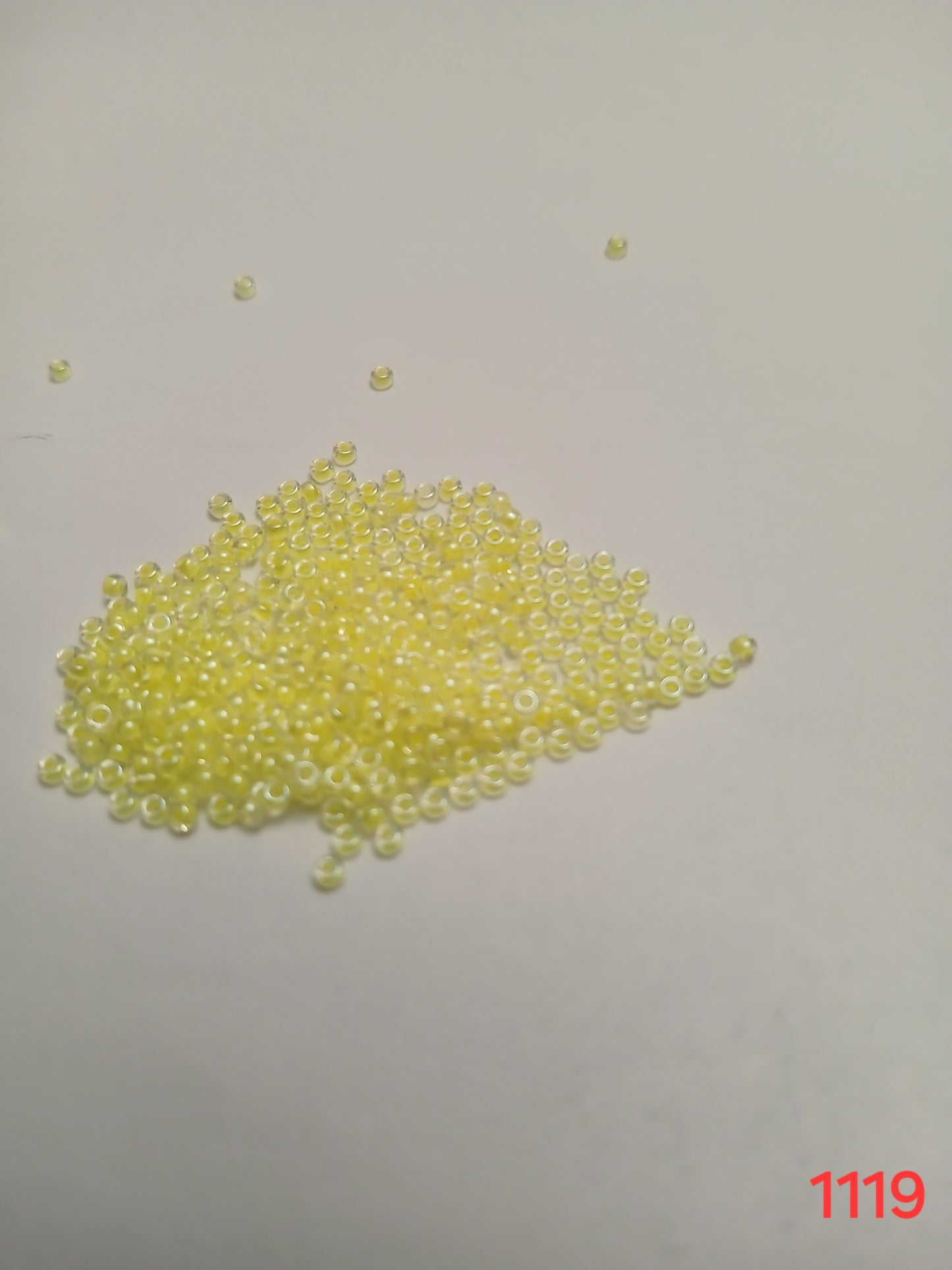 Seed beads-Yellow-Size 11