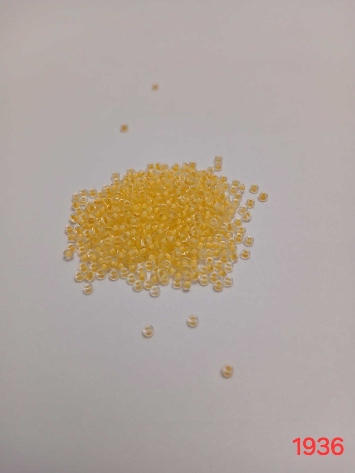 Seed beads-Yellow-Size 11