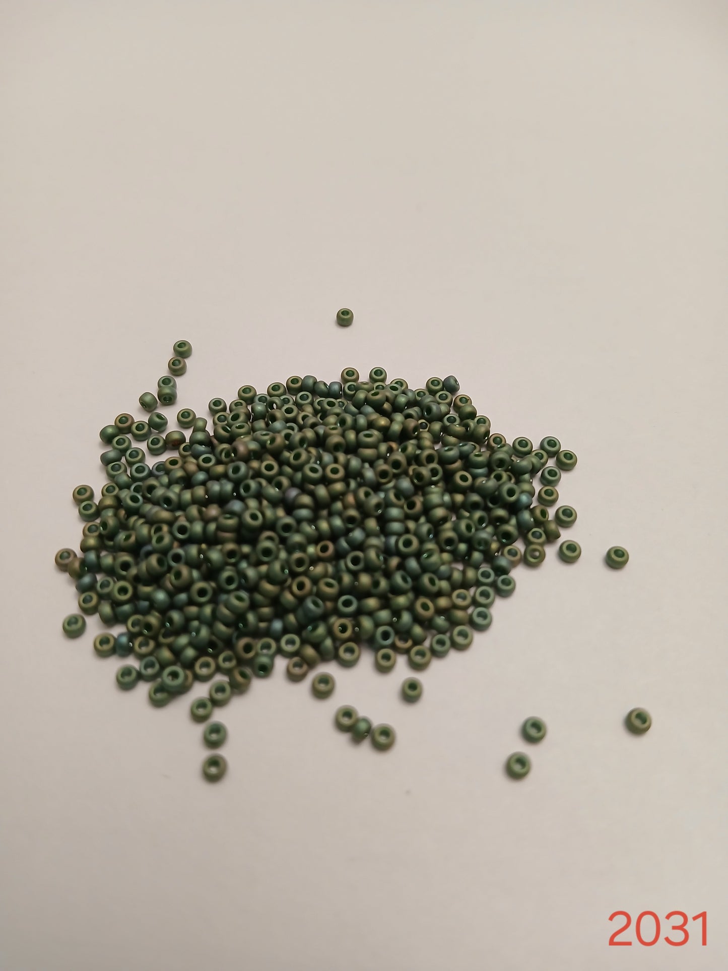 Seed beads-Green- Size 11