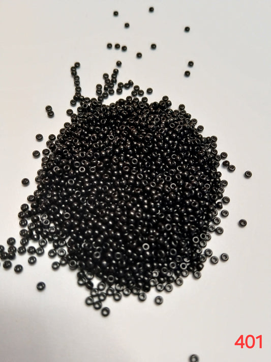 Seed beads-Black-Size 11